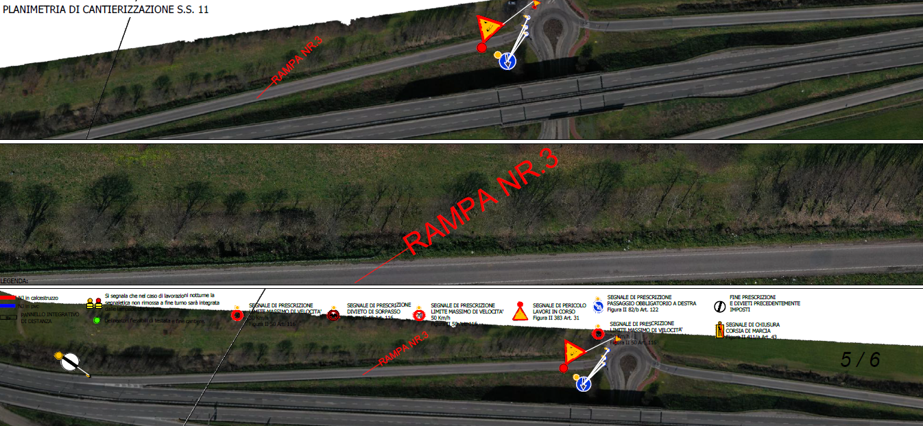 Chiusura rampe tangenzialina in orario notturno