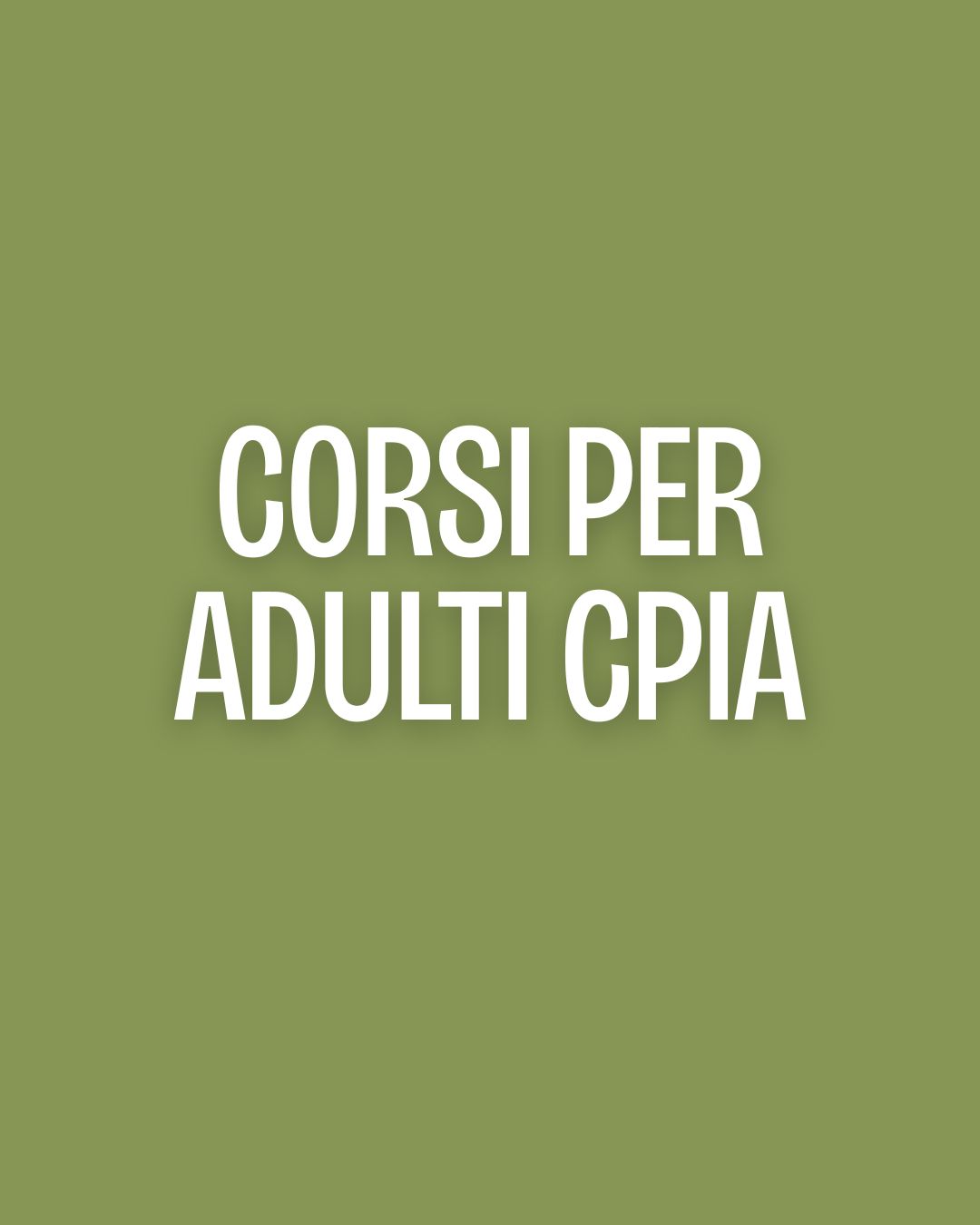 Corsi per adulti del CPIA
