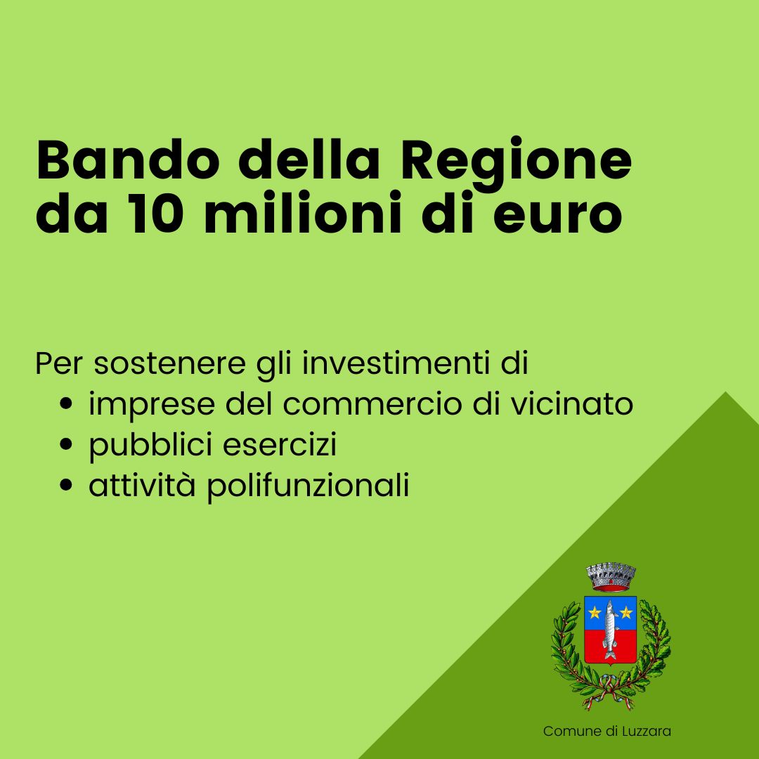Bando della Regione da 10 milioni di euro per sostenere gli investimenti delle imprese del commercio di vicinato, dei pubblici esercizi e delle attività polifunzionali dell’Emilia-Romagna
