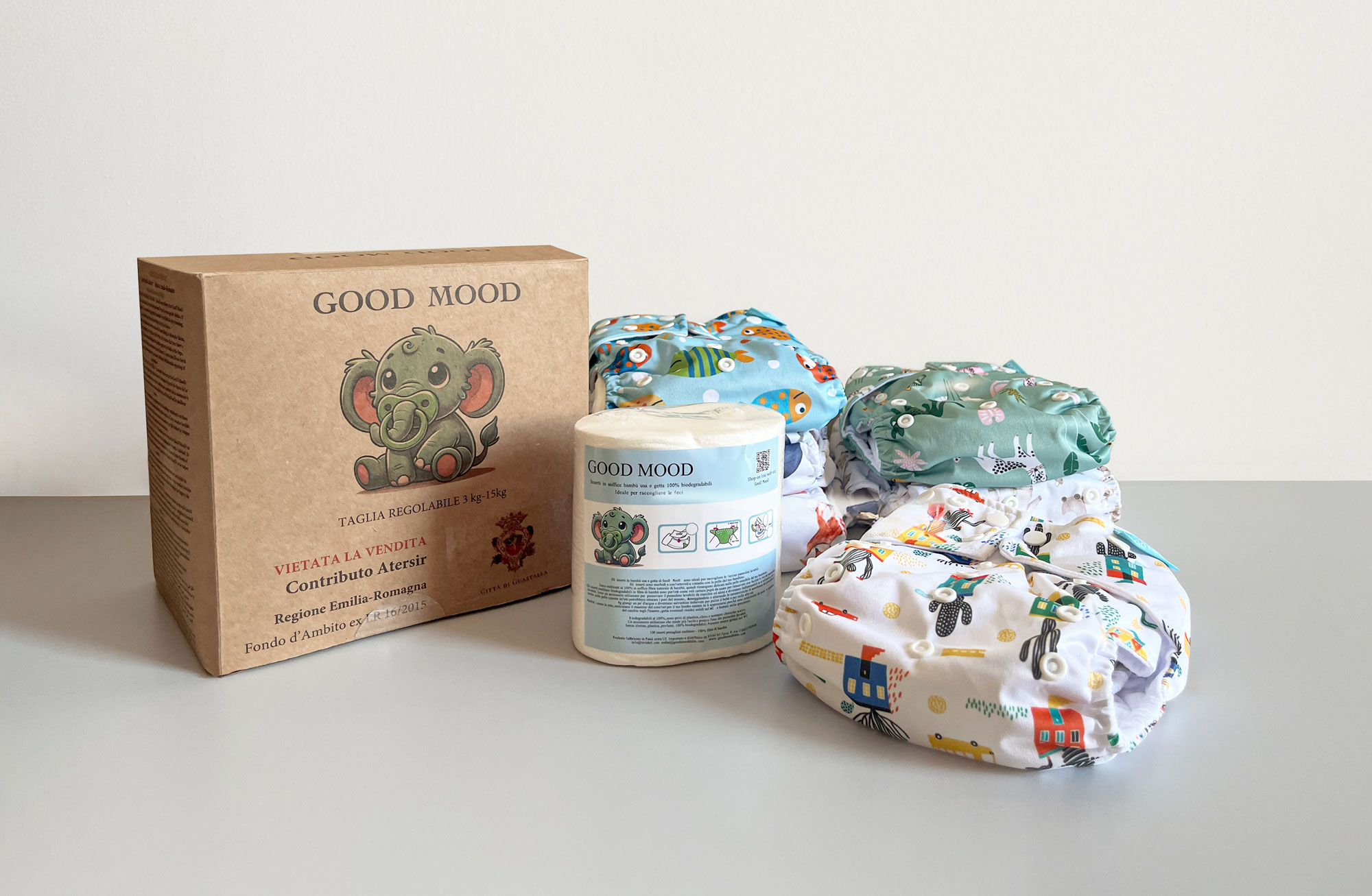 Kit gratuiti di pannolini lavabili 