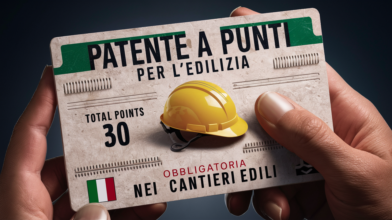 Patente a punti per cantieri edili