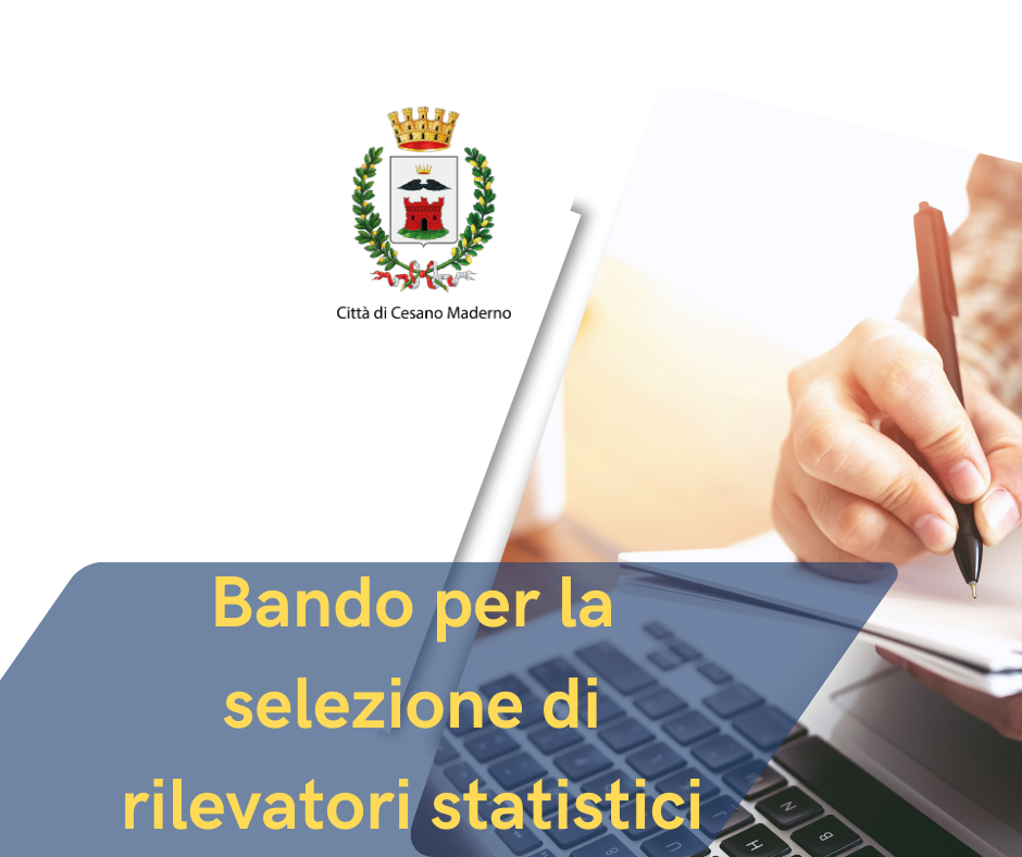 Bando per la selezione di rilevatori statistici