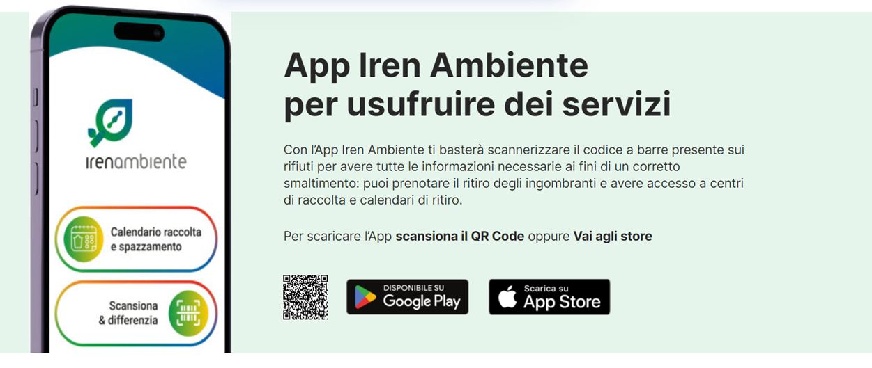 Raccolta rifiuti: disponibile la app di IREN ambiente