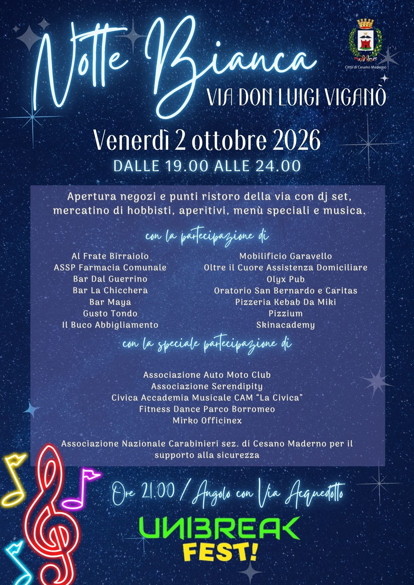 Notte Bianca via Don Luigi Viganò