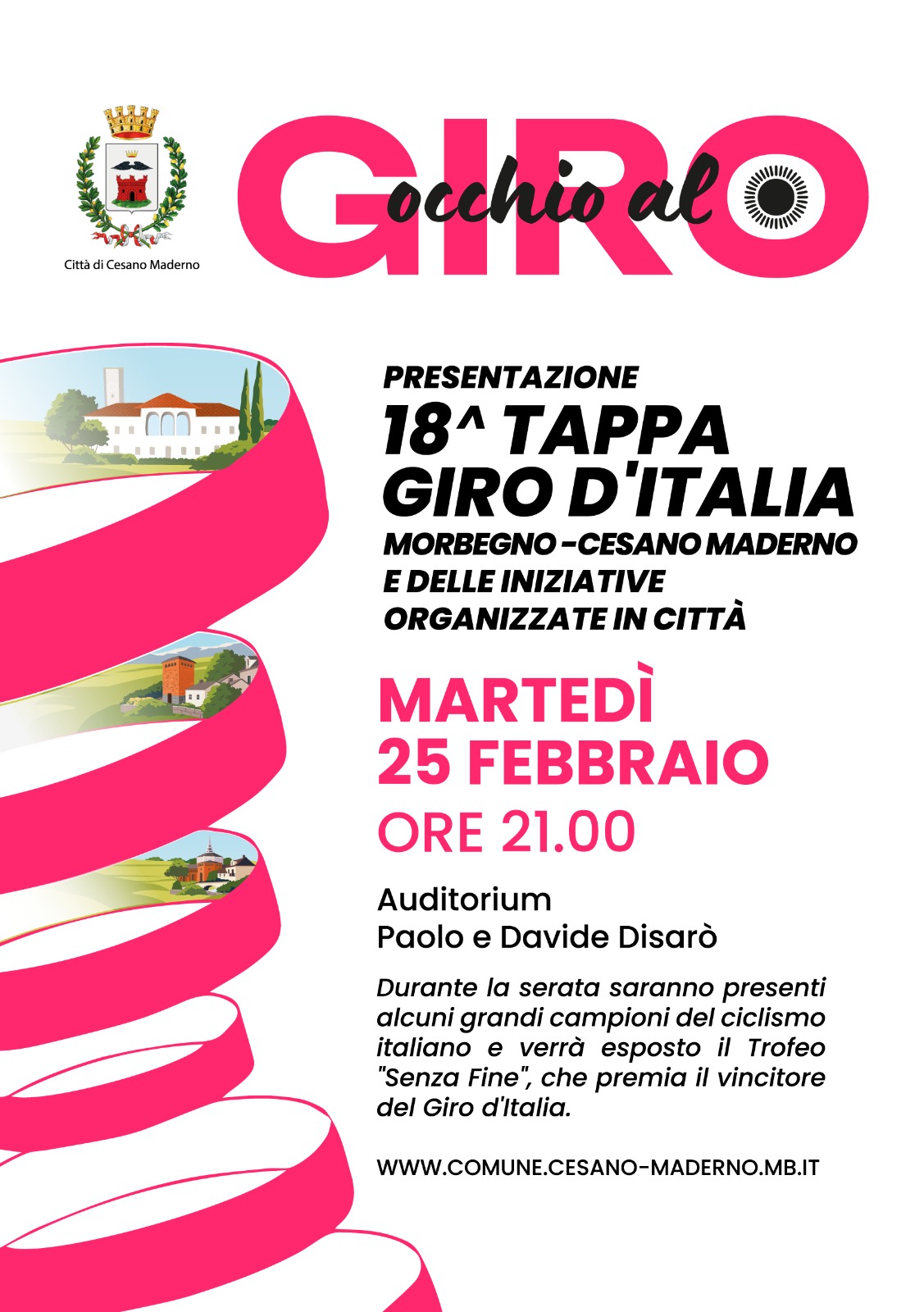 Presentazione 18^ tappa Giro d'Italia Morbegno-Cesano Maderno