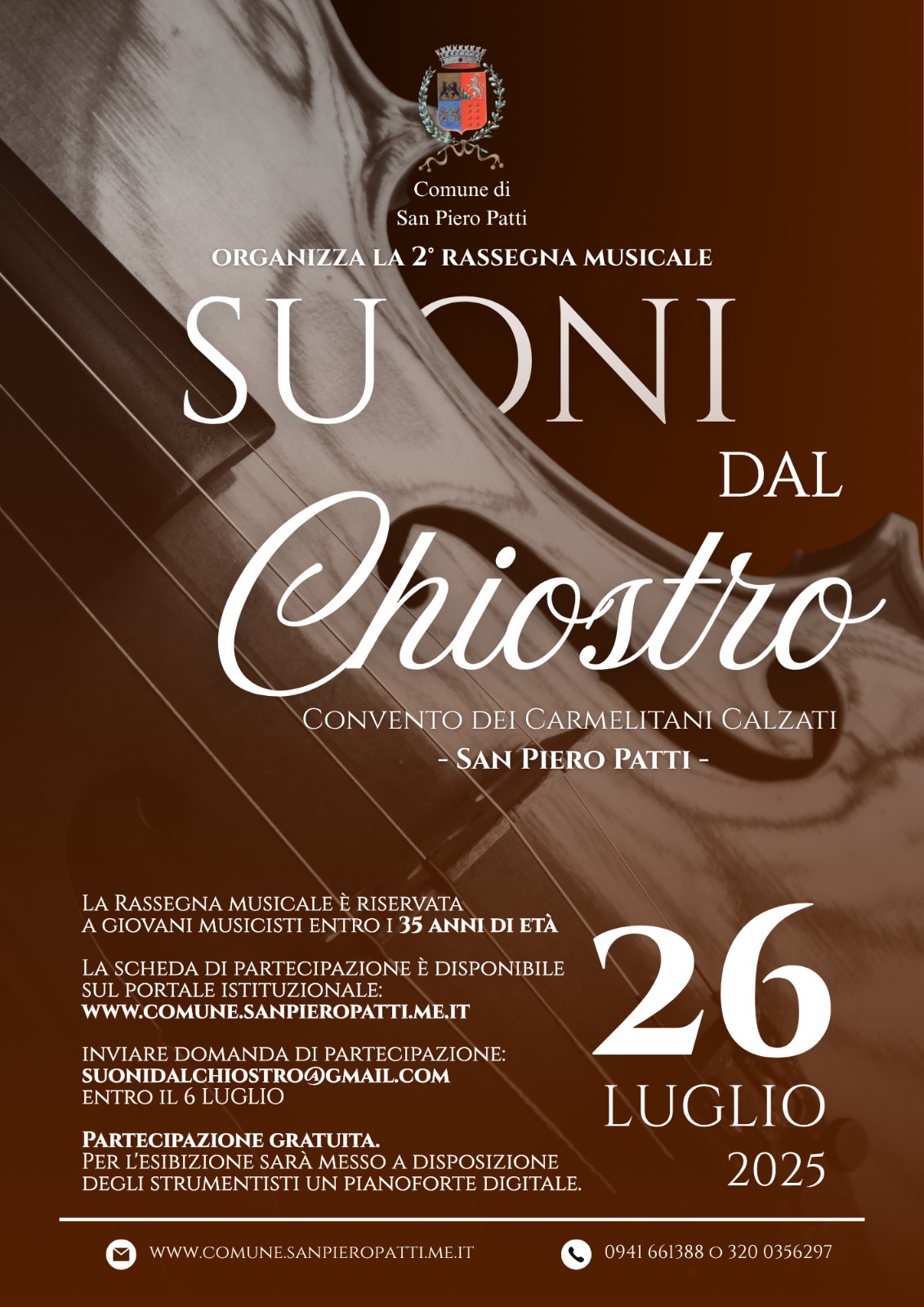 2^ RASSEGNA MUSICALE Suoni dal Chiostro