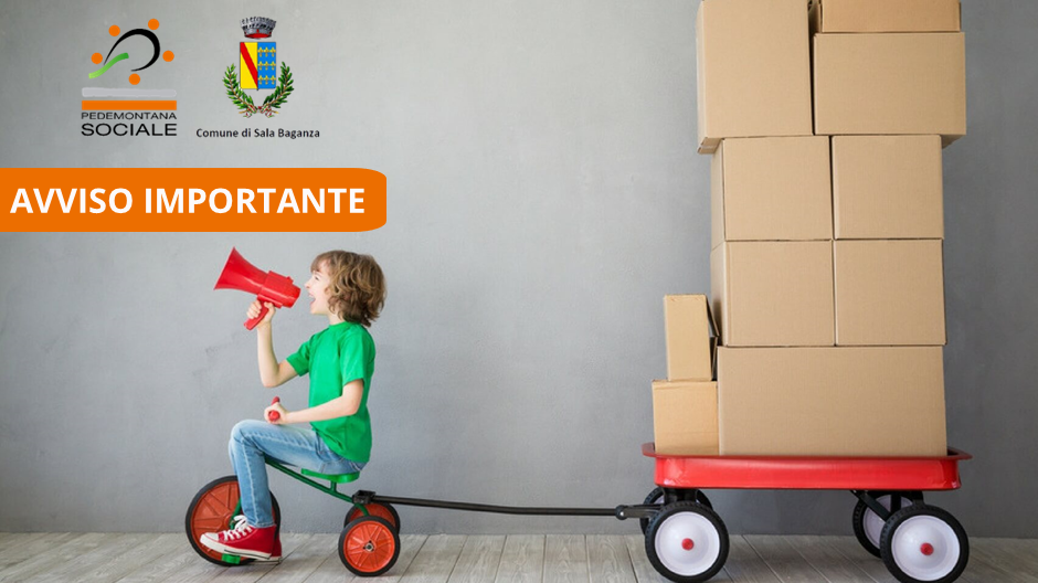 Sportello sociale di Sala Baganza chiuso per trasloco dal 6 al 10 luglio
