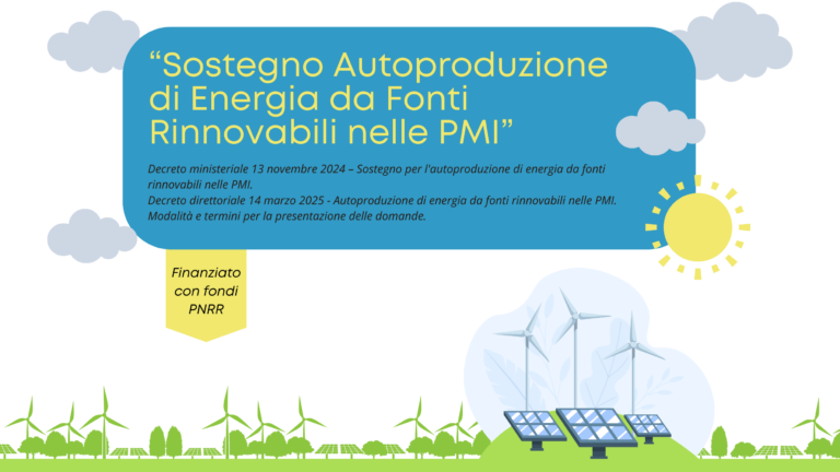 PMI: NUOVI INCENTIVI PER FOTOVOLTAICO E MINIEOLICO