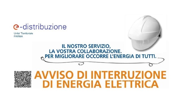 Avviso di interruzione di energia elettrica