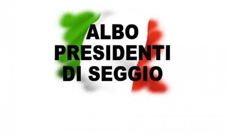 Avviso aggiornamento albo Presidenti di seggio elettorale