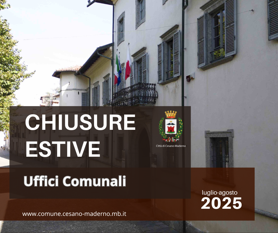 Chiusure estive uffici comunali