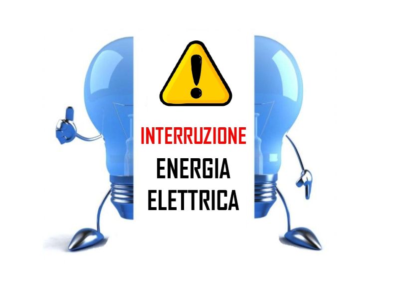 Interruzione energia elettrica giovedì 14 maggio 2026