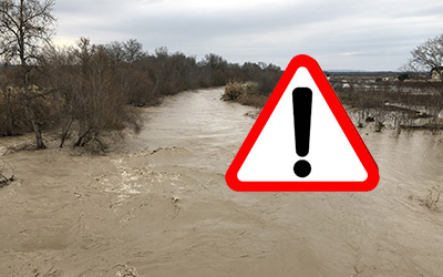 Nuova allerta per piene, frane, temporali e vento