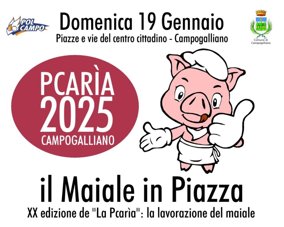 Pcarìa 2025, il Maiale in Piazza