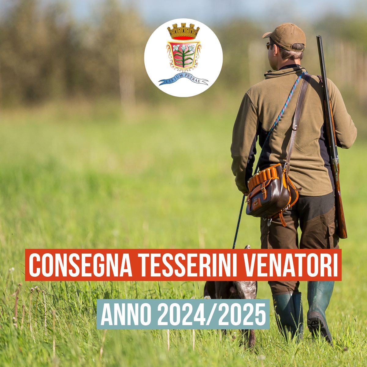 Avviso pubblico  - Consegna tesserini venatori anno 2024-2025