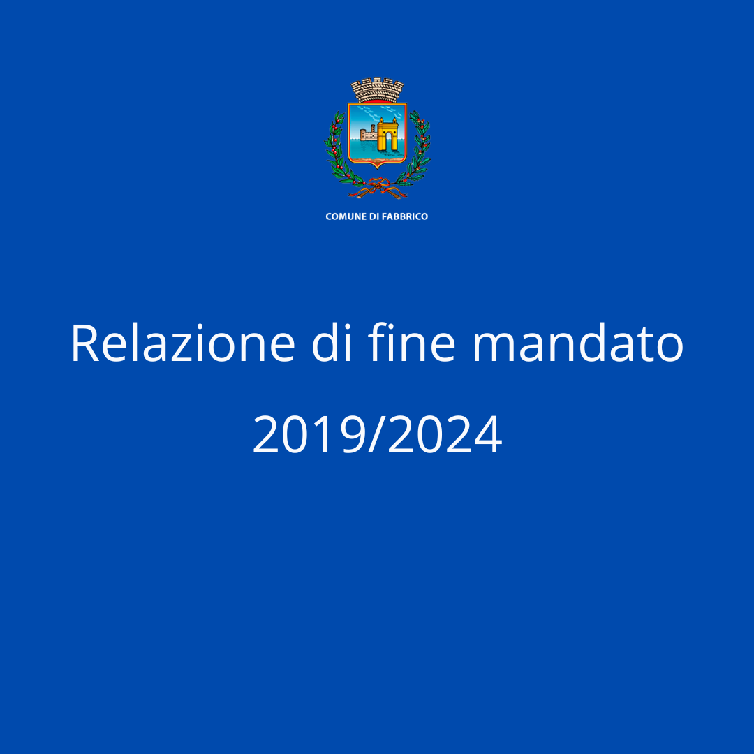 Relazione di fine mandato