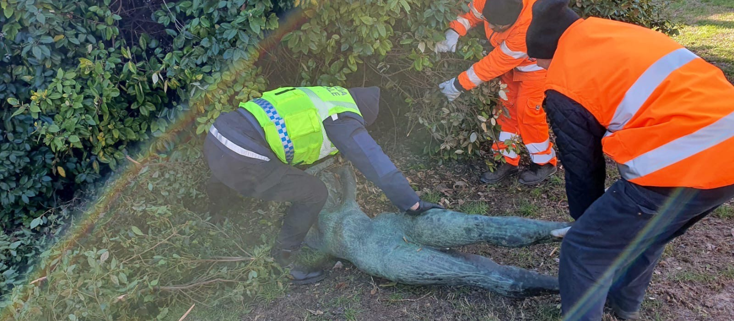 Ritrovata in poche ore la statua della Flora