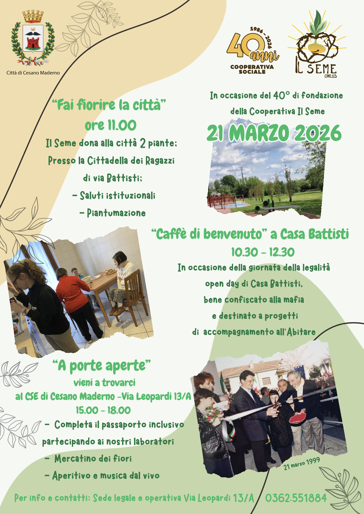 La Cooperativa Il Seme festeggia 40 anni!