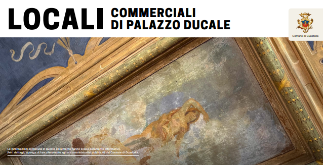 Asta Pubblica – Avviso per la concessione in uso a titolo oneroso di locali di proprietà Comunale posti in Guastalla presso Palazzo Ducale