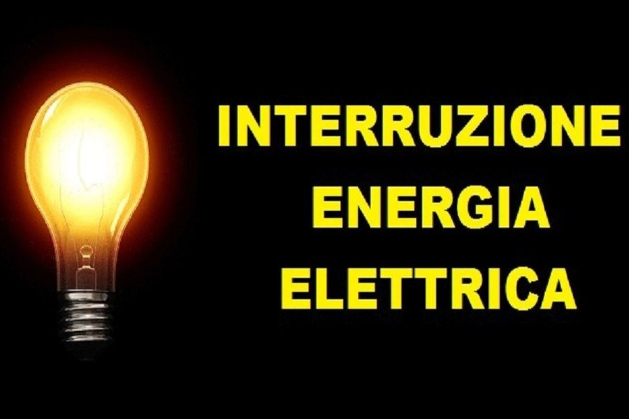 Avviso di interruzione di energia elettrica