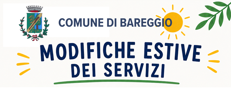 Modifiche dei servizi comunali durante il periodo estivo