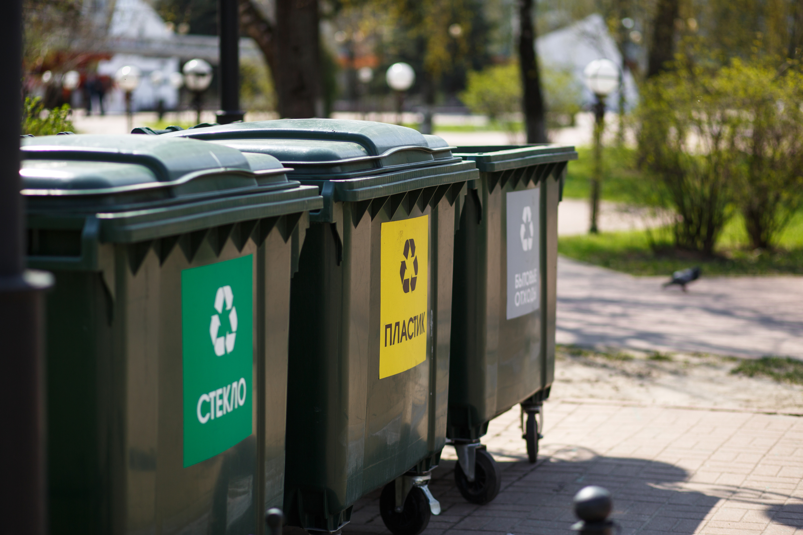 Piattaforma ecologica in agosto