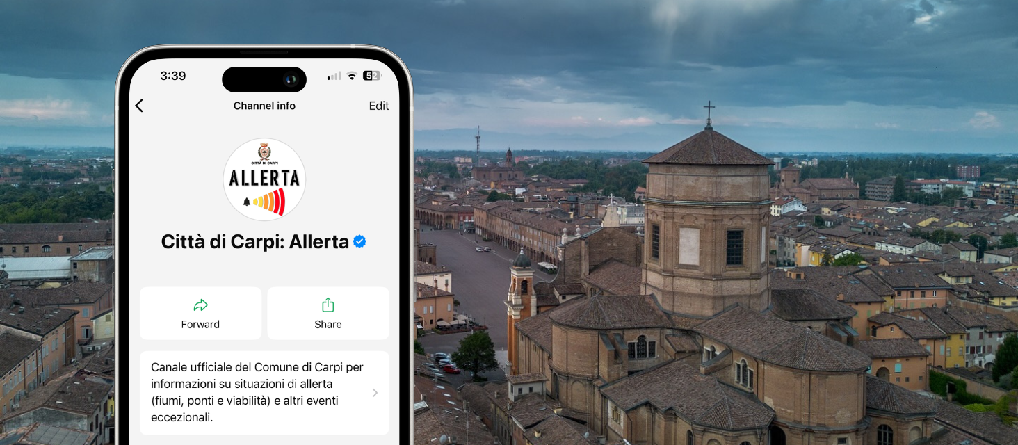 Emergenze: un canale whatsapp per informare i cittadini