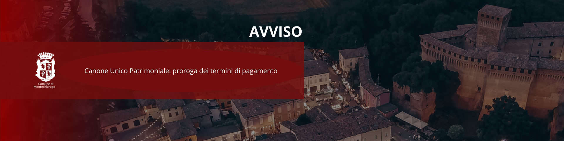 Pagamento del Canone Unico Patrimoniale