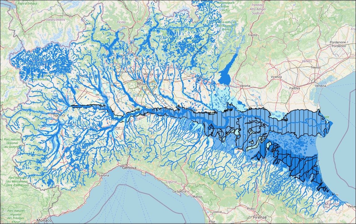 Mappe di pericolosità e rischio di alluvioni, terzo ciclo PGRA ADBPO