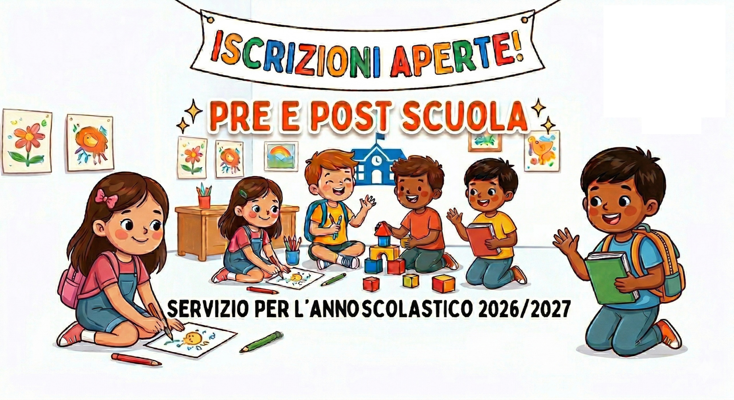 Iscrizioni al pre scuola - dopo scuola e assistenza al pasto