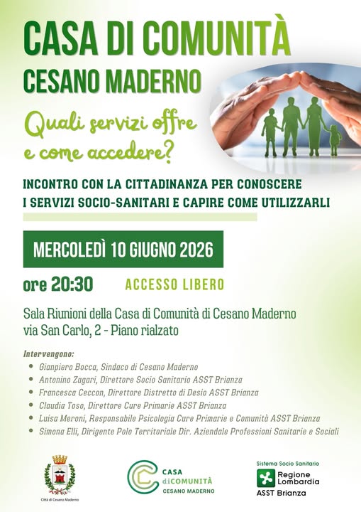 Casa di Comunità: incontro pubblico con la cittadinanza