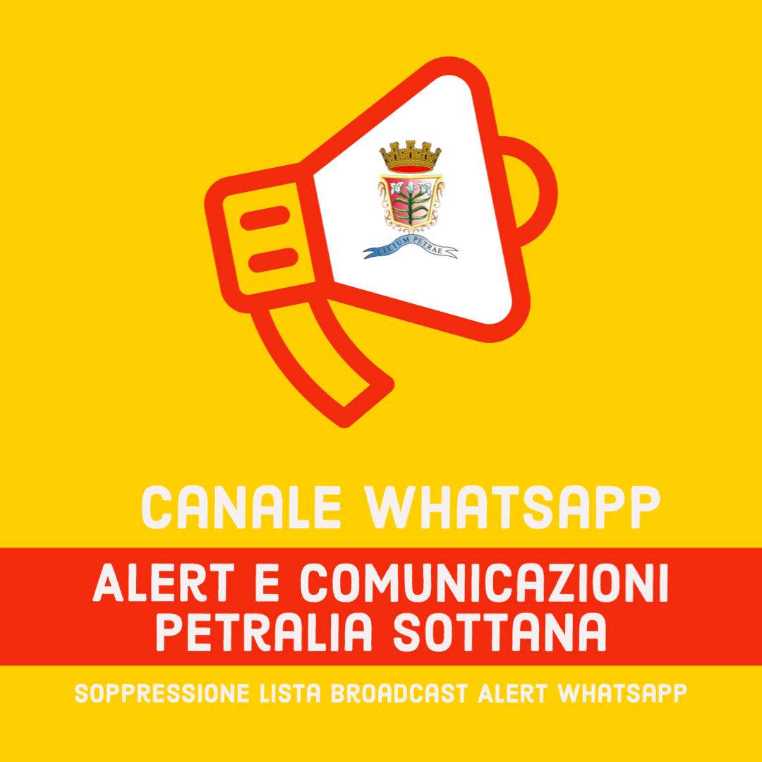 Whatsapp “Alert e Comunicazioni Petralia Sottana”- nuovo canale