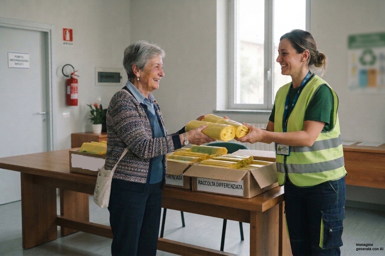 Ritiro sacchetti raccolta differenziata: apre il Punto Ambiente temporaneo
