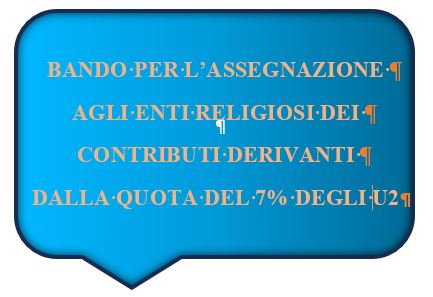 Concessione di contributi agli enti esponenziali delle confessioni religiose per interventi di riuso e rigenerazione urbana di edifici di culto e relative pertinenze