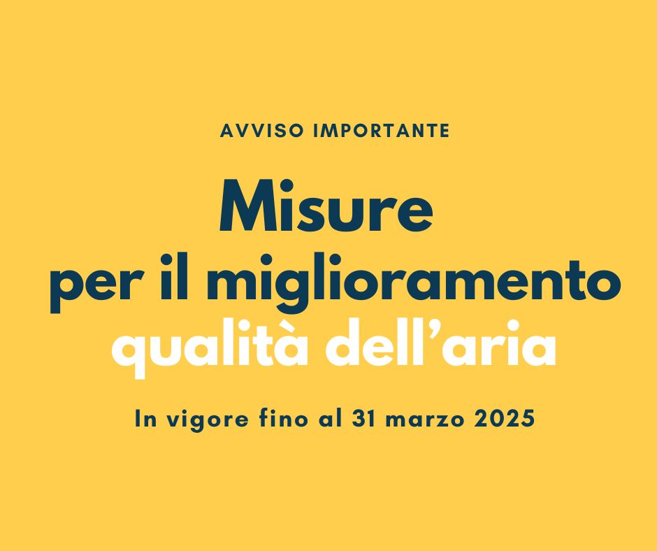 Misure per il miglioramento della qualità dell'aria (Piano Aria Integrato Regionale 2024/2025)