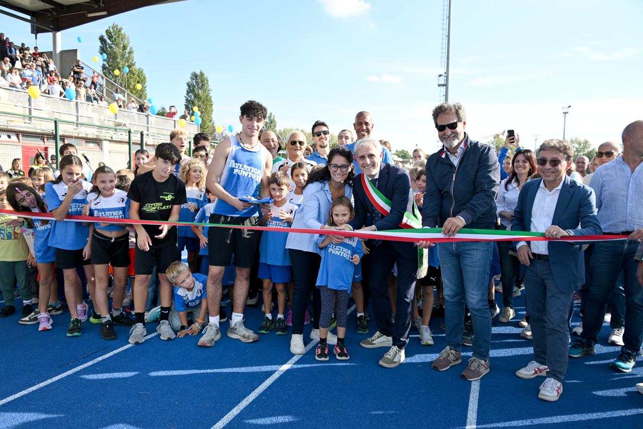 Inaugurata al Centro Cereda la nuova pista di atletica