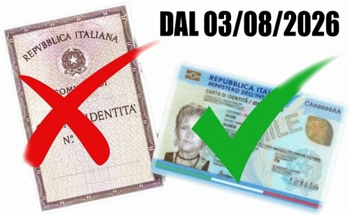Scadenza validità delle carte d'identità CARTACEE